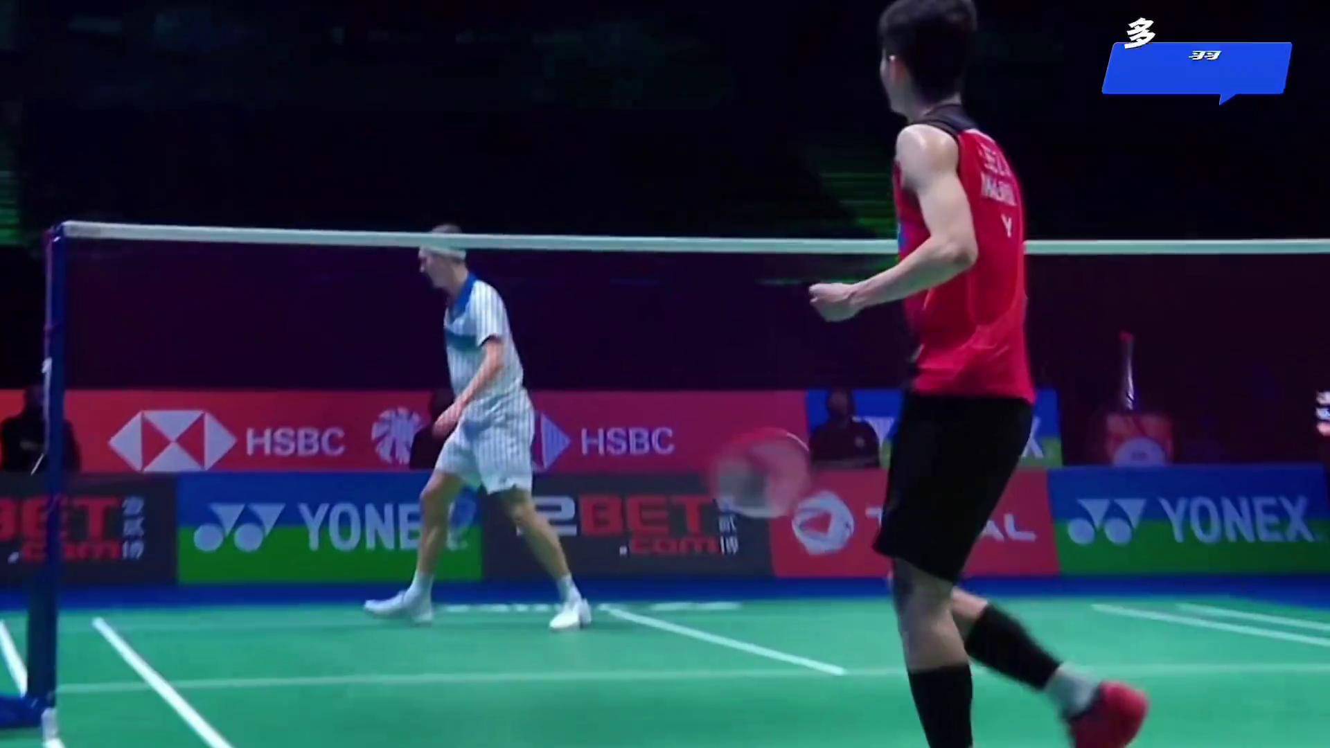 丹麦羽毛球队碾压法国羽毛球队，安赛龙送出助攻