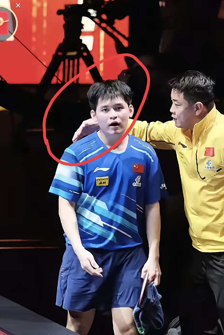 英国乒乓球队鏖战奥地利乒乓球队，王皓爆发神勇